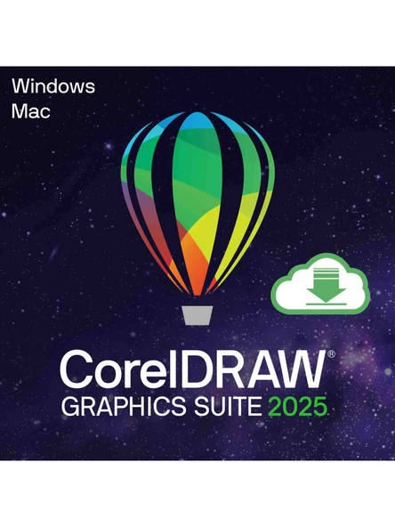 Corel Draw Graphics Suite 2025- 1 Cihaz Windows/mac Lifretime/ömür Boyu Corel Key