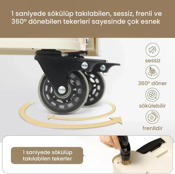 Naturehike Tekerlekli Katlanır Kamp Kutusu Organizer - 2