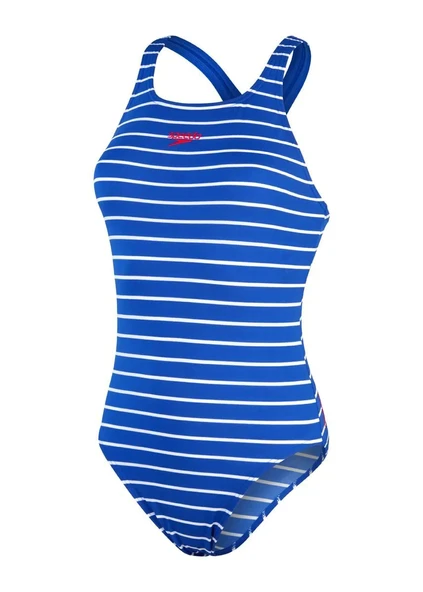 Speedo Eco Baskılı Madalyalı Kadın Mayosu Mavi - 12
