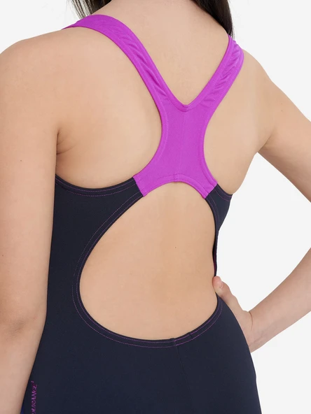 Speedo Digital Baskı Kız Çocuk Yüzücü Mayosu Pembe-Mor - 3