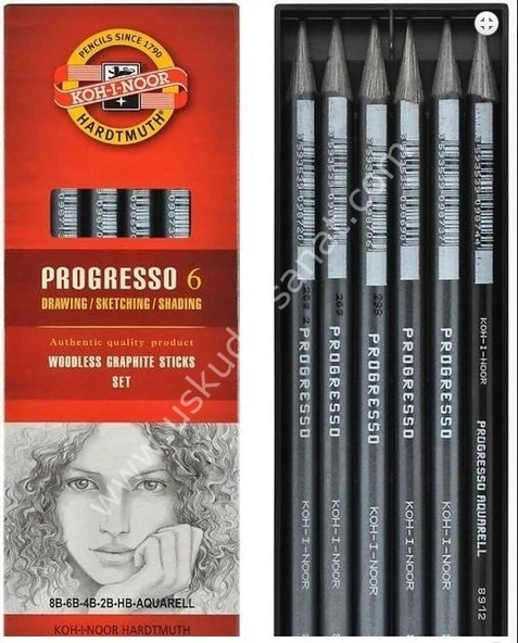 Kohinoor Progresso Grafit Kalem Seti 6 lı ürün görseli 1