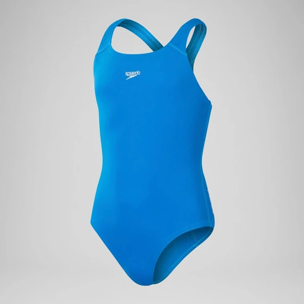 Speedo Eco Endurance+ Essentials Medalist Kadın Yüzücü Mayosu Mavi - 7
