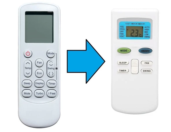 Hantech Klima Kumandası-Resimde Sağdaki Gönderilir