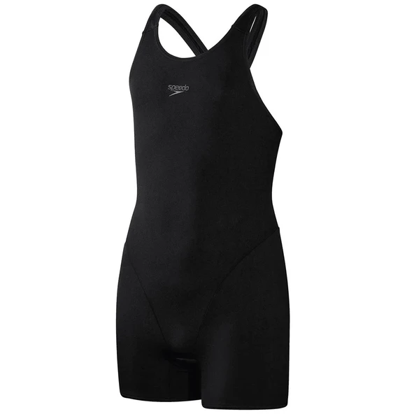 Speedo Eco Endurance Legsuit Kız Çocuk Yüzücü Mayosu Siyah - 7