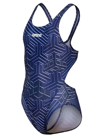 Arena Kık-ko Kız Çocuk Yüzücü Mayosu Lacivert-Beyaz - 6