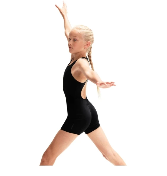 Speedo Eco Endurance Legsuit Kız Çocuk Yüzücü Mayosu Siyah - 5