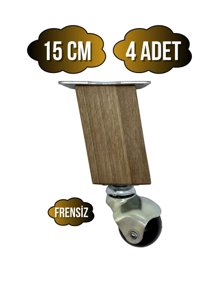 Kale Ahşap Eğimli Top Tekerli Ayak Mobilya Sehpa Tekerli Ayağı(K. CEVİZ)(12CM - 15CM)(CEVİZ AĞACI) Ceviz 15cm 15cm - 4 ADET ürün görseli