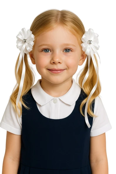 Tüllü Kurdeleli Okul Tokası 2li - 5