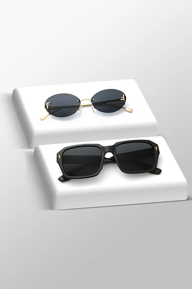 UNISEX GÜNEŞ GÖZLÜĞÜ 2'Lİ SET