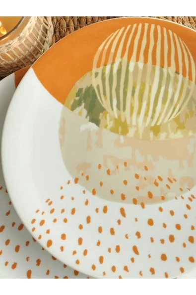 Hisar Ihlara 2 li Porselen Pasta Tabağo 21 cm - Resim 2