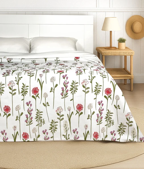 Cotton Collection Tek Kişilik Pike Fleur - 2