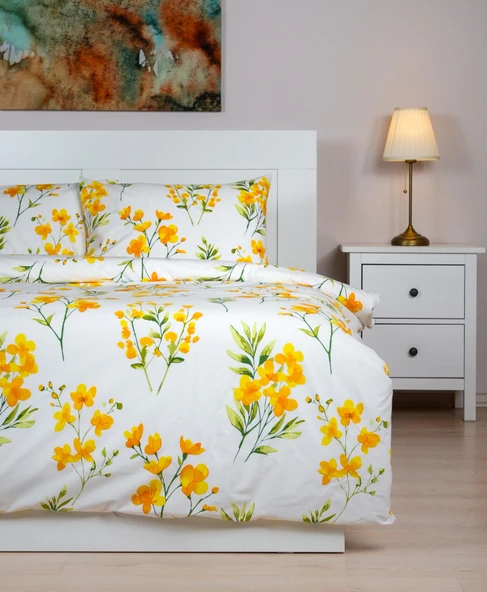 Cotton Collection Çift Kişilik Nevresim Seti Daisy - 2