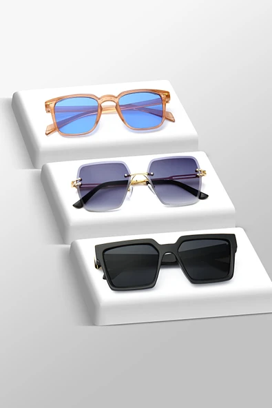 UNISEX GÜNEŞ GÖZLÜĞÜ 3'LÜ SET