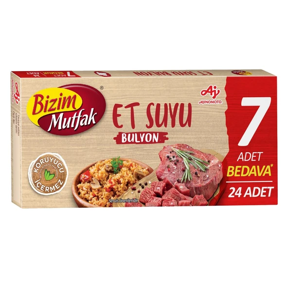 Bizim Mutfak Bulyon Et Suyu 24'lü 240 gr x 3 Adet - Resim 2