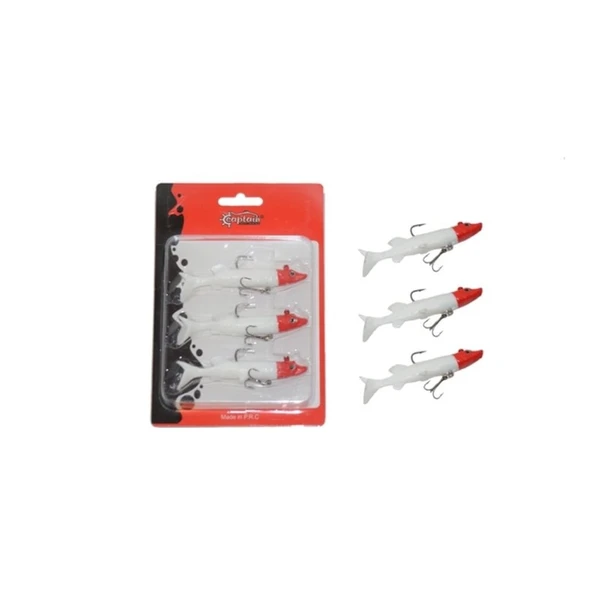 3067 Pluse Soft Set 3 Lü Pk 12 Cm Silikon Sahte Balık Color : 1 ürün görseli 1