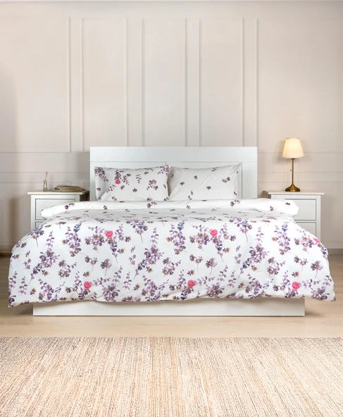 Cotton Collection Tek Kişilik Nevresim Seti Flora