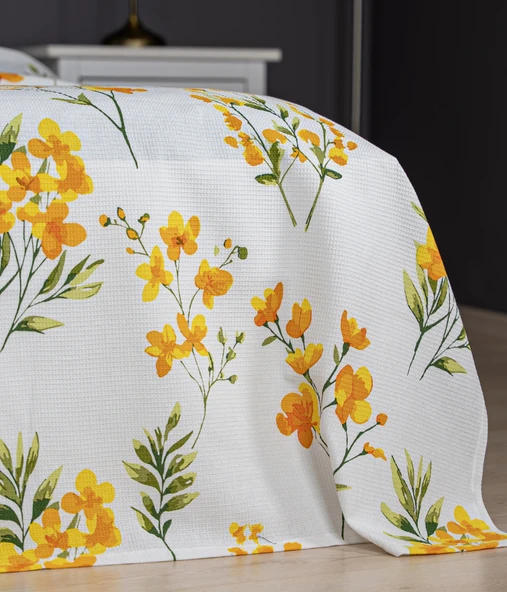 Cotton Collection Çift Kişilik Pike Daisy - 3