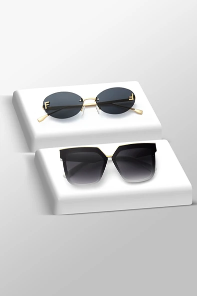 UNISEX GÜNEŞ GÖZLÜĞÜ 2'Lİ SET ürün görseli