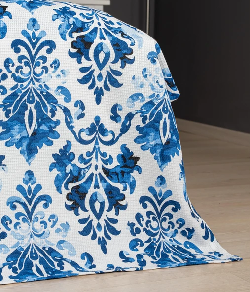 Cotton Collection Çift Kişilik Pike Akdeniz - 3