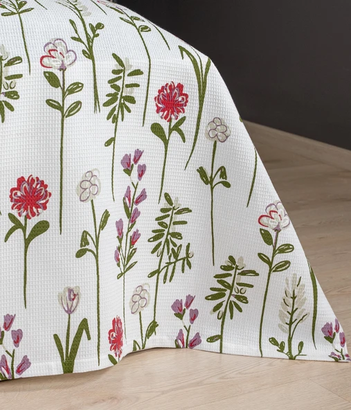 Cotton Collection Çift Kişilik Pike Fleur - 3