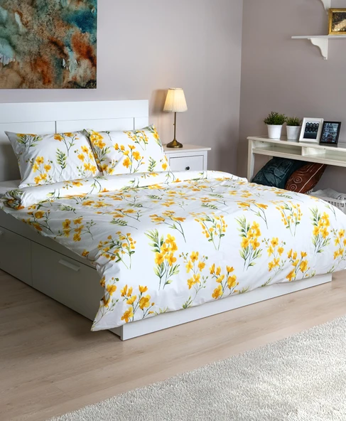 Cotton Collection Çift Kişilik Nevresim Seti Daisy - 3