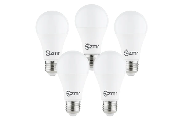 ZMR 103/B.65 5'li Paket LED Ampul 10W 6500K Beyaz Işık E27 Duylu Enerji Tasarruflu Uzun Ömürlü - 2