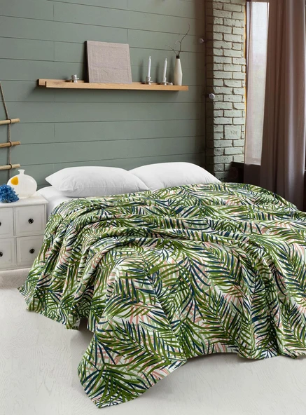 Cotton Collection Pike Tek Kişilik Pike Green Living