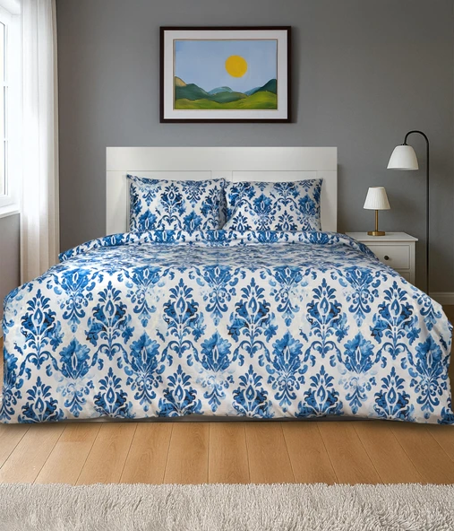 Cotton Collection Tek Kişilik Nevresim Seti Akdeniz