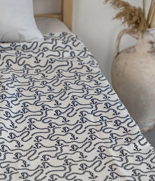 Cotton Collection Çift Kişilik Pike Çapa - 2