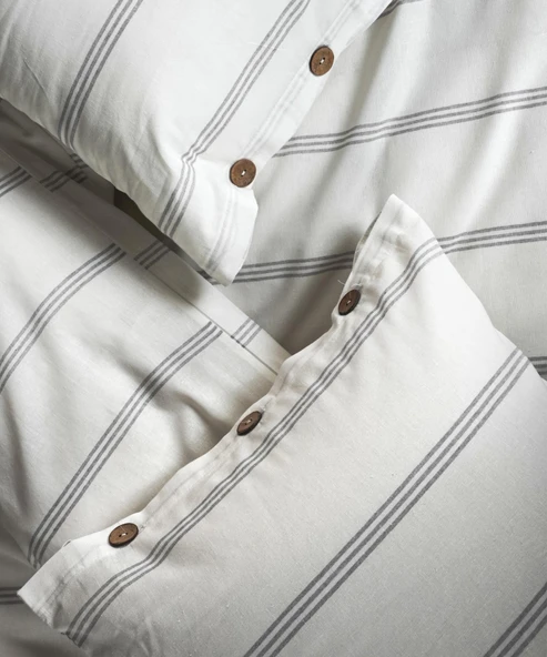 Cotton Collection Çift Kişilik Çizgili Nevresim Seti Seroya - 2