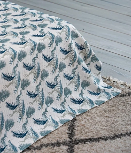 Cotton Collection Tek Kişilik Pike Mint - 2