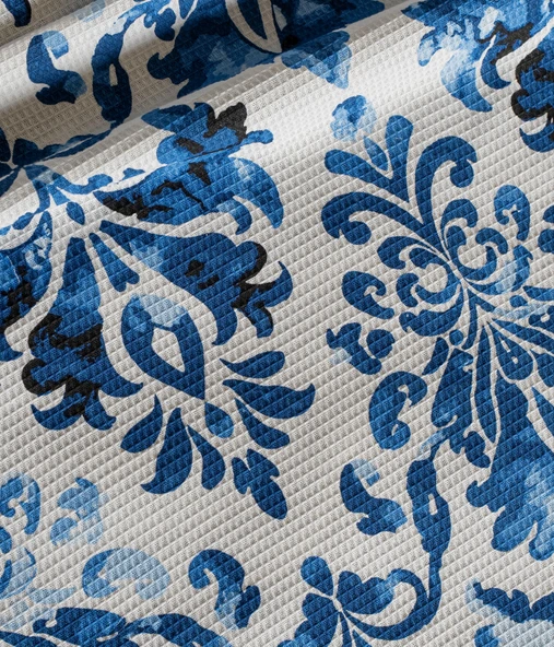 Cotton Collection Çift Kişilik Pike Akdeniz - 4