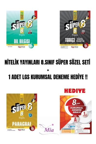 LGS NİTELİK YAYINLARI SÖZEL SET - 1