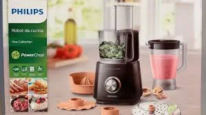 Philips Hr7510 / 11 Viva Compact Siyah Mutfak Robotu - Resim 4