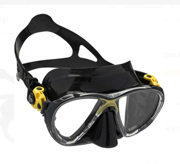 Cressi Big Eyes Evolution Dark Yellow Maske DS336510 ürün görseli