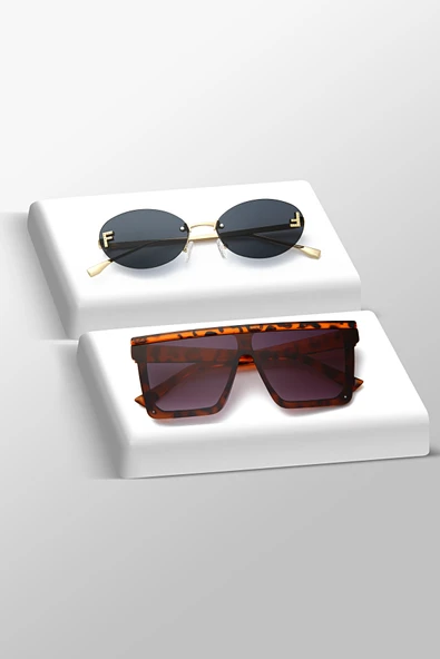 UNISEX GÜNEŞ GÖZLÜĞÜ 2'Lİ SET
