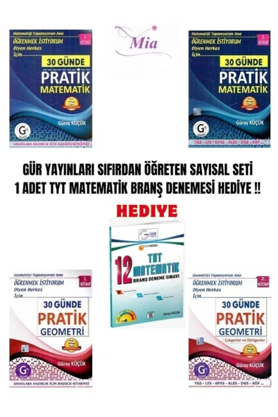 GÜR YAYINLARI SIFIRDAN ÖĞRETEN SAYISAL SETİ ürün görseli