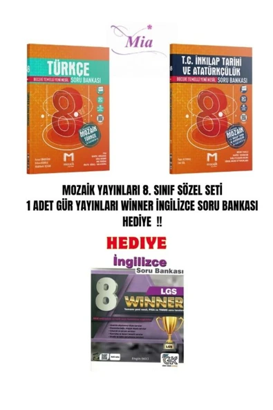 LGS MOZAİK YAYINLARI SÖZEL SET - 1