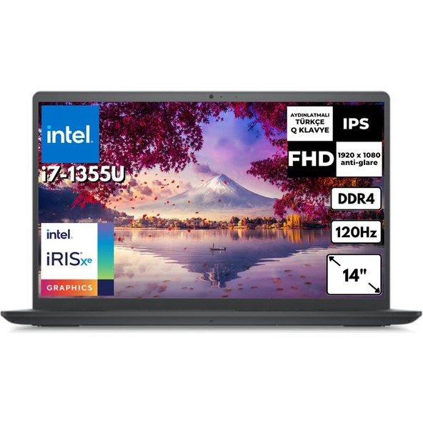 Dell Vostro 3530 I7-1355U 16 GB 2 Tbssd Iris Xe Graphics 15.6" Fhd Windows 11 Pro Taşınabilir Bilgisayar N1601PVNB3530UAT59