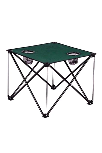 Katlanır Kamp Masası 47 Cm Yeşil - 1