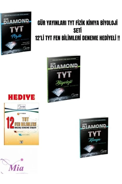 GÜR TYT FİZİK KİMYA BİYOLOJİ SETİ ürün görseli