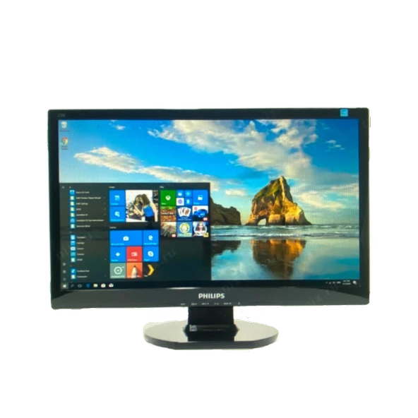PHILIPS 220E1 22İNÇ WİDESCREEN GENİŞ 5MS Full-HD SİYAH 2 EL LCD MONİTÖR - 1