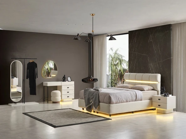 TALIN MDF YATAK ODASI TAKIMI - Resim 3