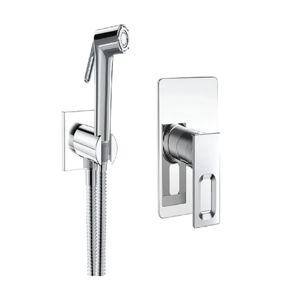 VALTEMO QUATRO SQUARE ANKASTRE SHUT-OFF BATARYA SETİ (KROM)