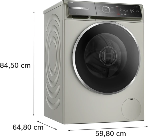 Bosch Serie 8 WGB254ASTR 1400 Devir 10 KG Çamaşır Makinesi - Resim 3