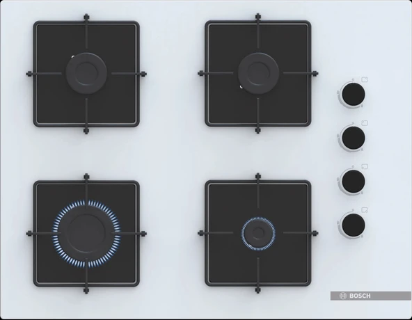 Bosch HBF512BW1T - POP7C2P30O - DWK64PJ20T Ankastre Set - Resim 3