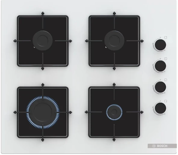 Bosch HBF512BW1T - POP6C2P30O - DWK63PJ20T 3'lü Beyaz Ankastre Set 300 - Resim 2