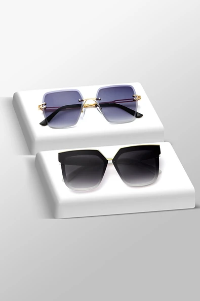 UNISEX GÜNEŞ GÖZLÜĞÜ 2'Lİ SET ürün görseli