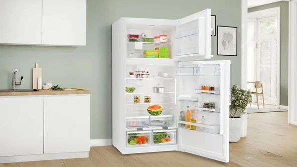 Bosch KDN86AWE1N Üstten Donduruculu No Frost Buzdolabı Beyaz - Resim 3