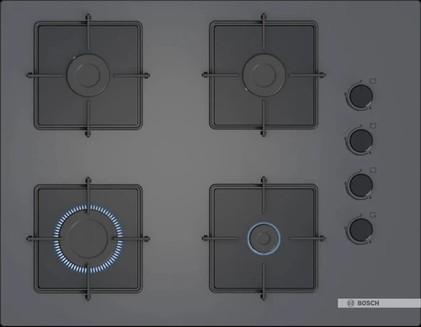 Bosch HBF512BH1T-POP7C9P30O-DWK64PJ70T Ankastre Gri 3 Lü Set 310 - Resim 3